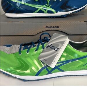 Asics Lime Green and Navy Sneakers